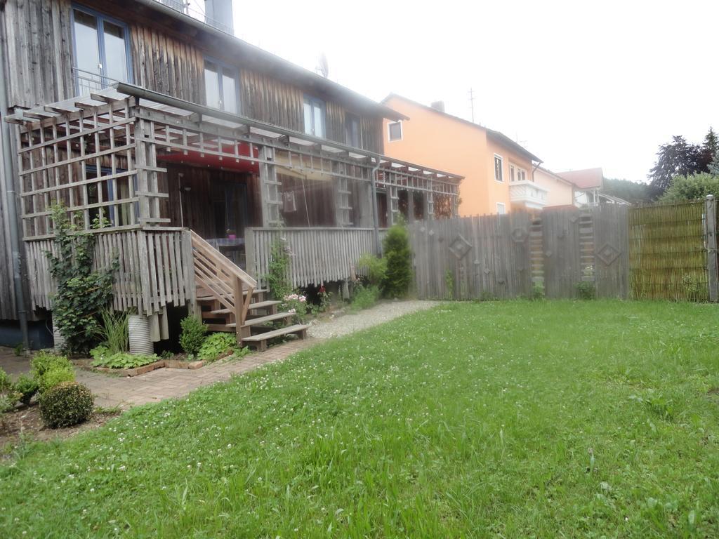 Villa Holzhaus mit grüner Aussicht zum Erholen Burgheim Exterior foto