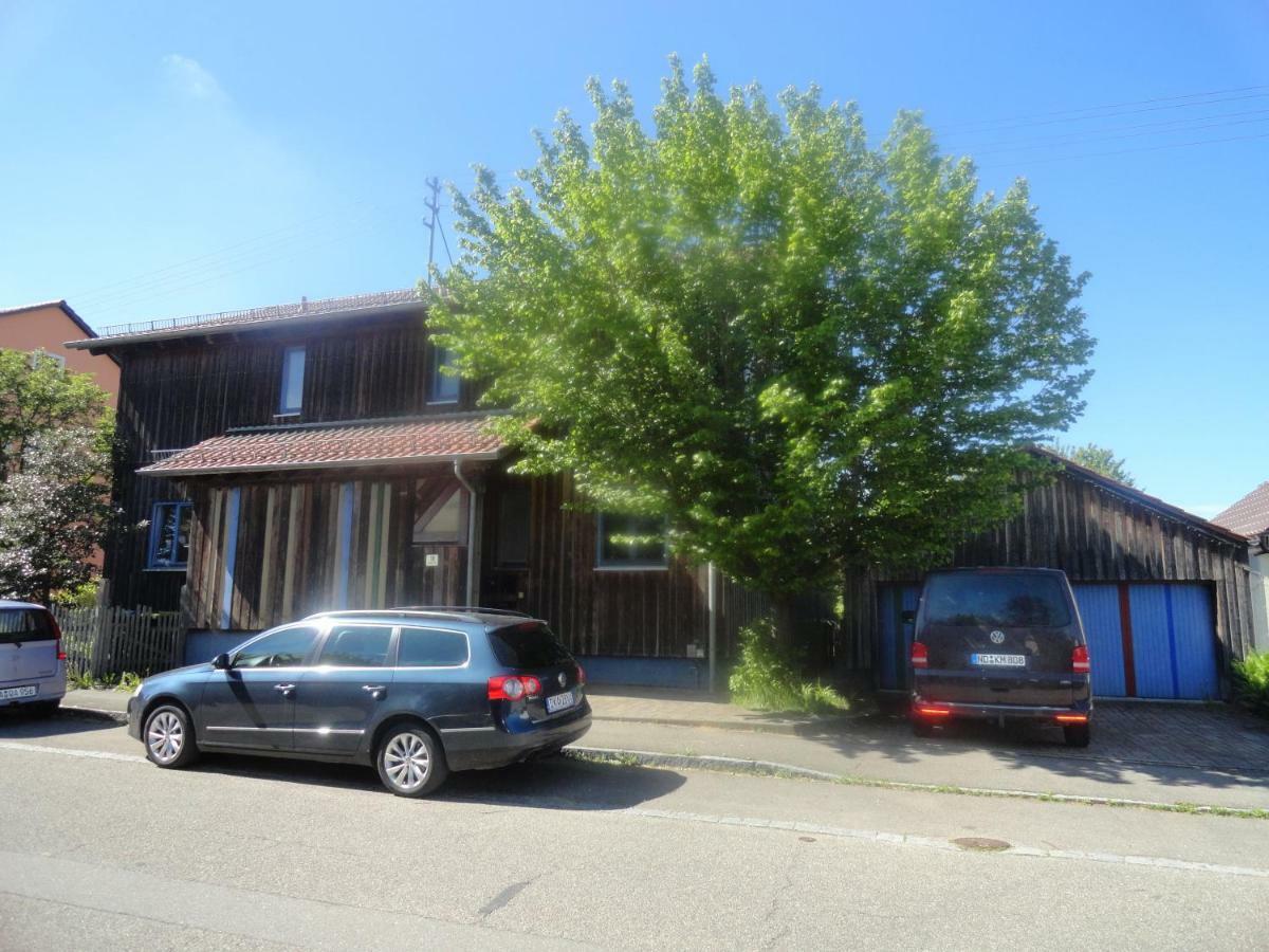 Villa Holzhaus mit grüner Aussicht zum Erholen Burgheim Exterior foto